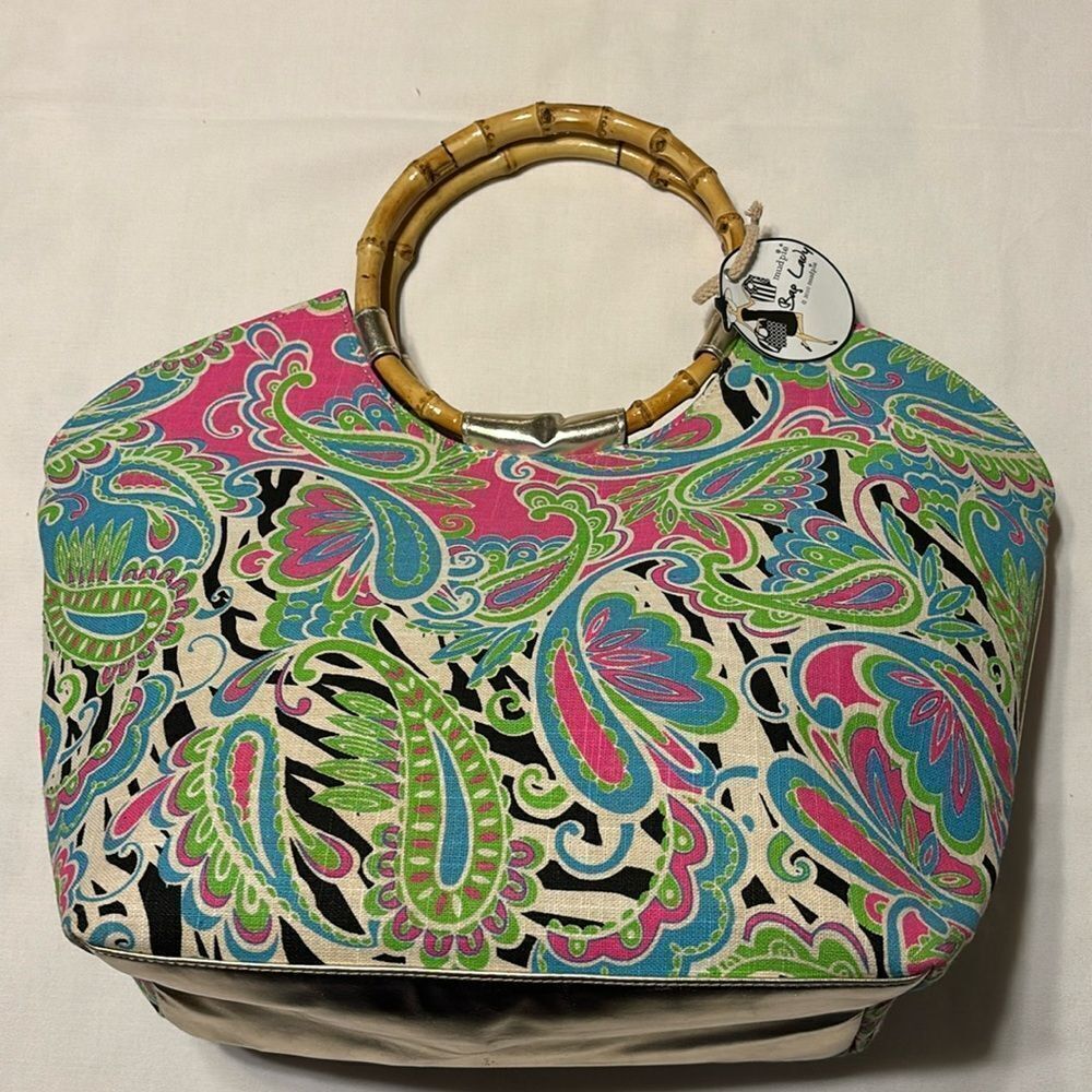 Mud pie Bag Lady Tote NWT